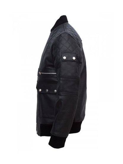 Men's Black Leather Jacket