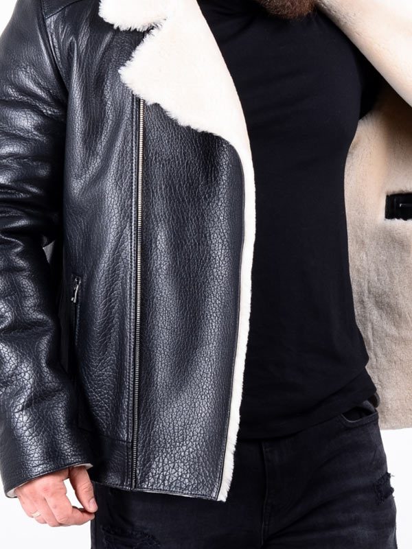Men's Black Leather Jacket