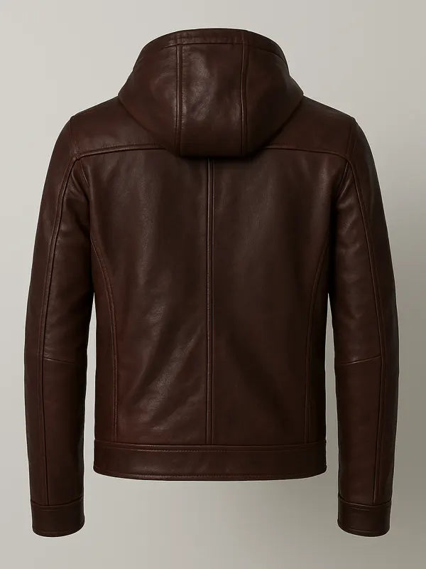 Men's Brown Genuine Leather Jacket