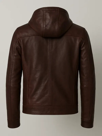 Men's Brown Genuine Leather Jacket
