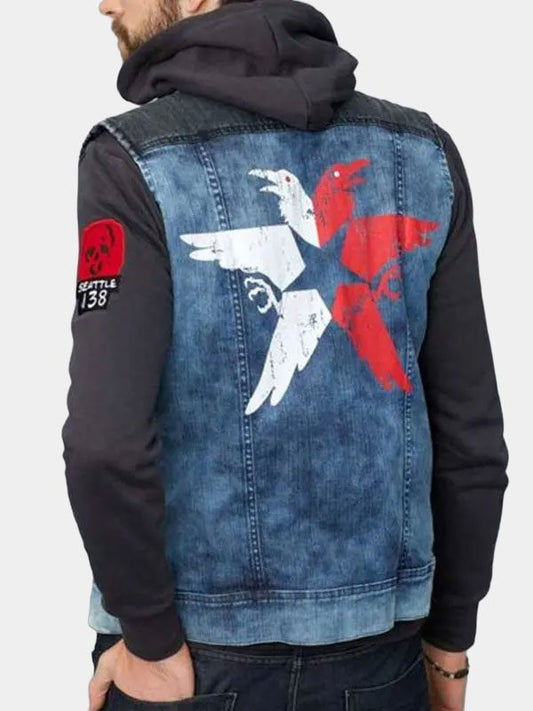 Men's Delsin Rowe Infamous Second Son Denim Vest