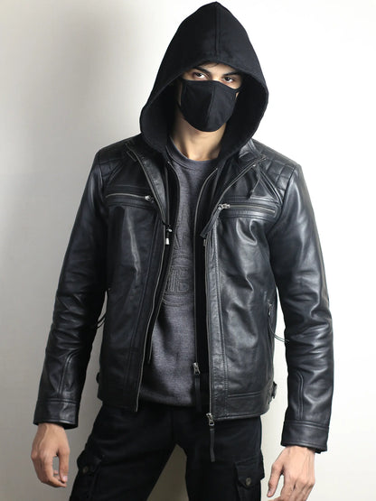 Men's Diamond Classic Real Leather Jacket
