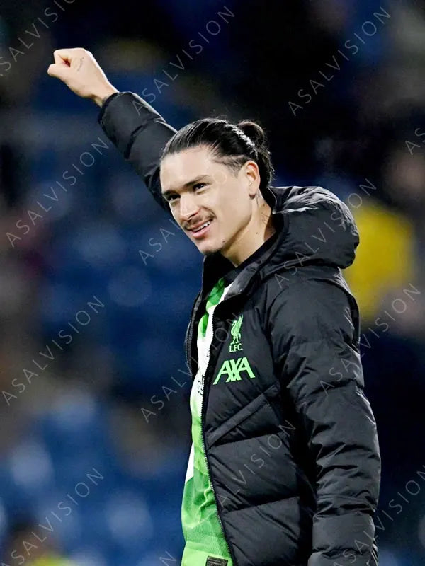 Men's Liverpool FC Strike Down Black Hooded Jacket