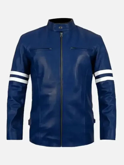Men’s Rich Blue Racer Striped Jacket