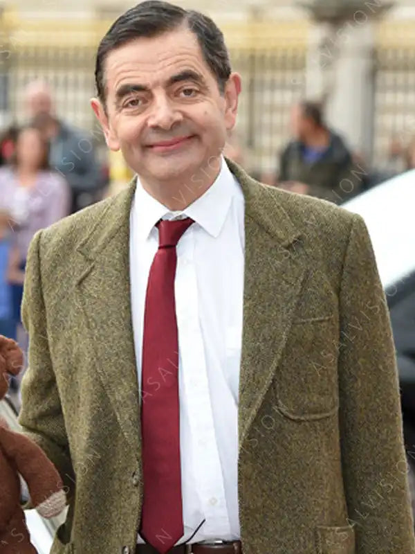 Mens Rowan Atkinson Mr. Bean Wool Blazer