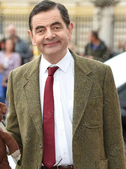 Mens Rowan Atkinson Mr. Bean Wool Blazer