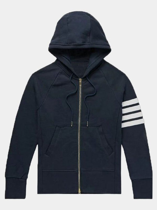 Mens Slim Fit Striped Hoodie