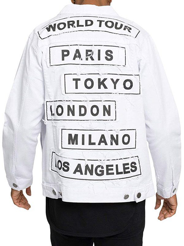 Mens Tour Denim Jacket Back
