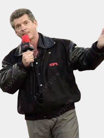 Mens Vince McMahon XFL Bomber Jacket