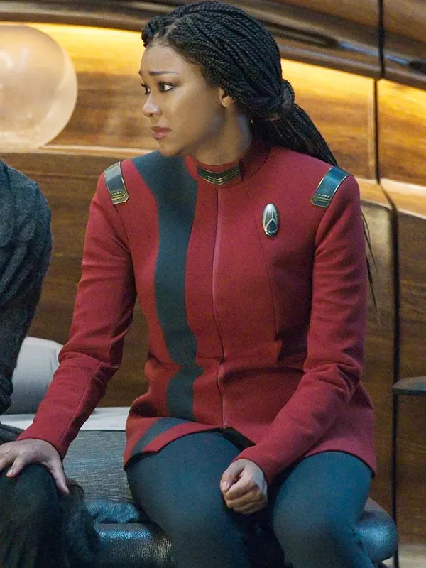 Michael Burnham Red Jacket