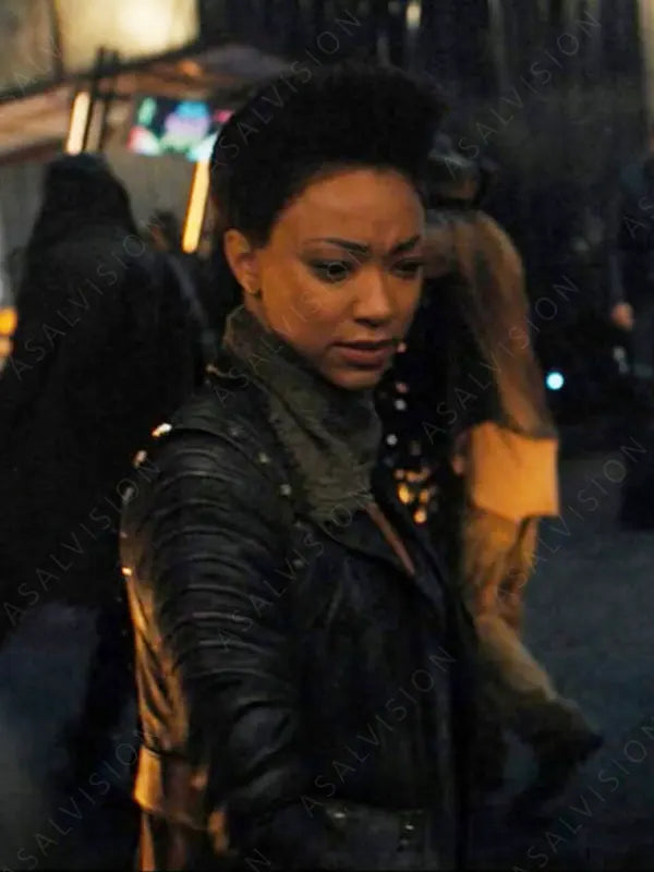 Michael Burnham Star Trek Discovery Sonequa Martin Leather Jacket