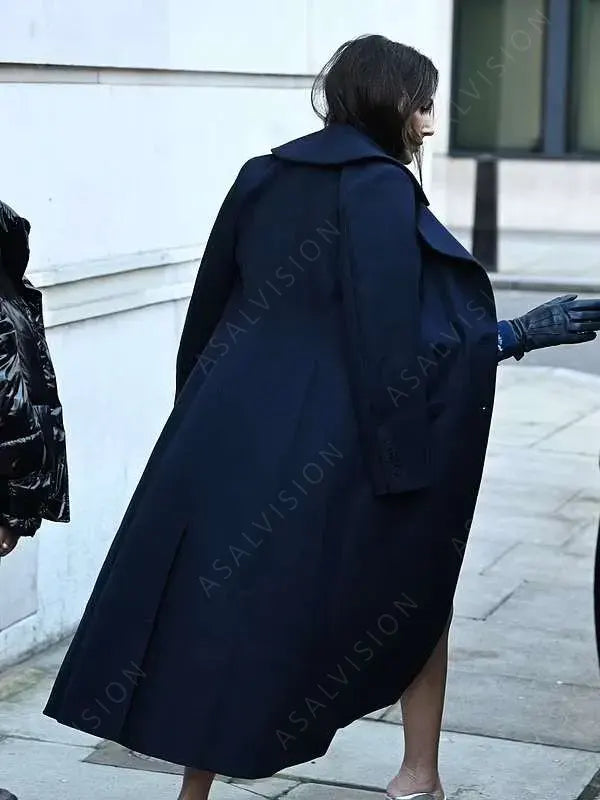 Michelle Keegan Blue Trench Coat