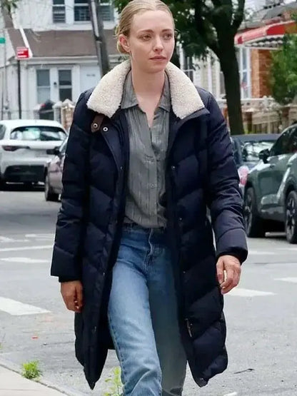 Mickey Long Bright River S01 Amanda Seyfried Blue Coat