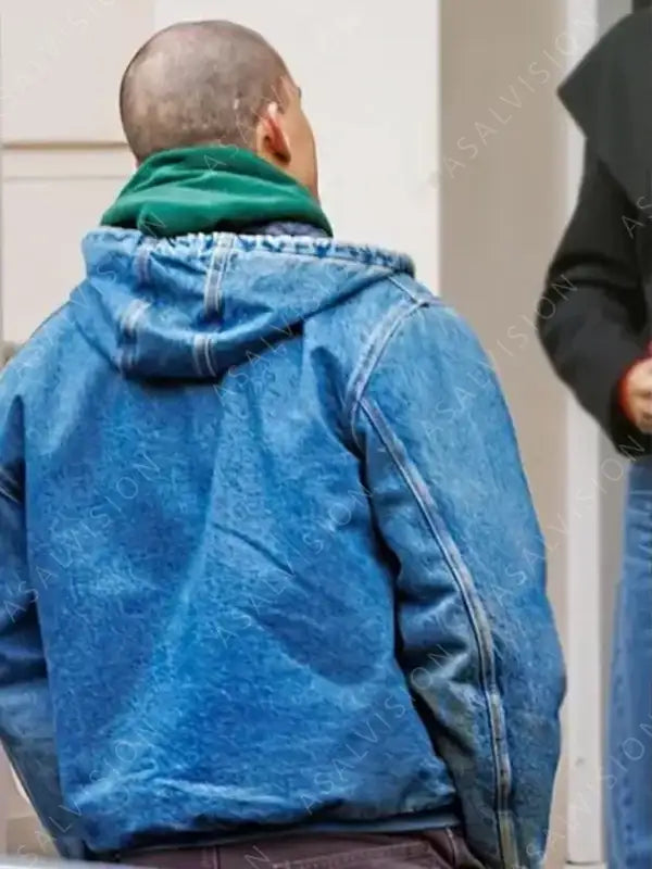 Mike Lane Magic Mike’s Last Dance Channing Tatum Denim Hooded Blue Jacket