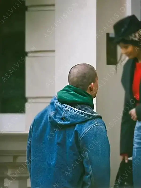 Mike Lane Movie Magic Mike’s Last Dance Channing Tatum Denim Hooded Blue Jacket