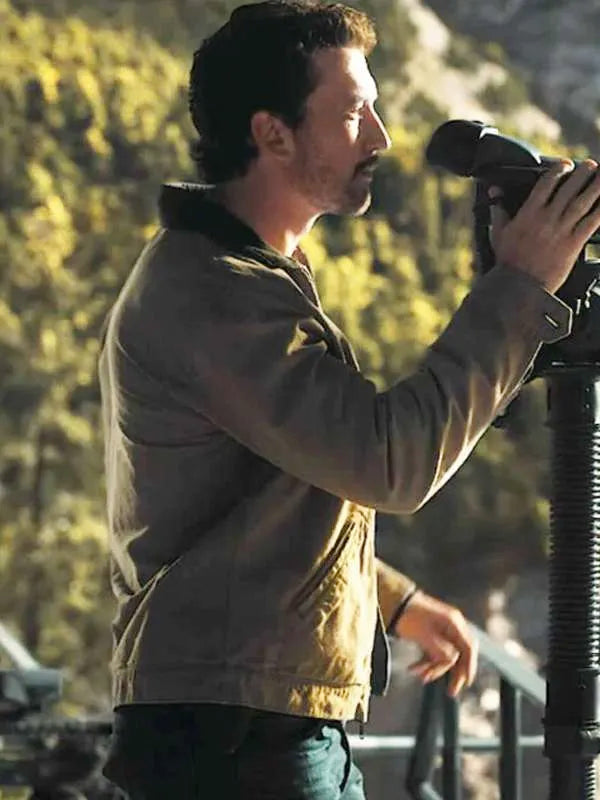 Miles Teller The Gorge 2025 Levi Brown Cotton Jacket
