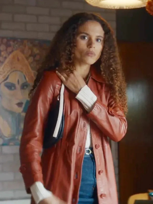 Missing You Stacey Embalo Leather Coat