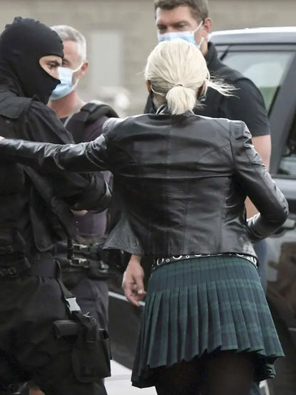 Mission Impossible 7 Pom Klementieff Black Real Leather Jacket