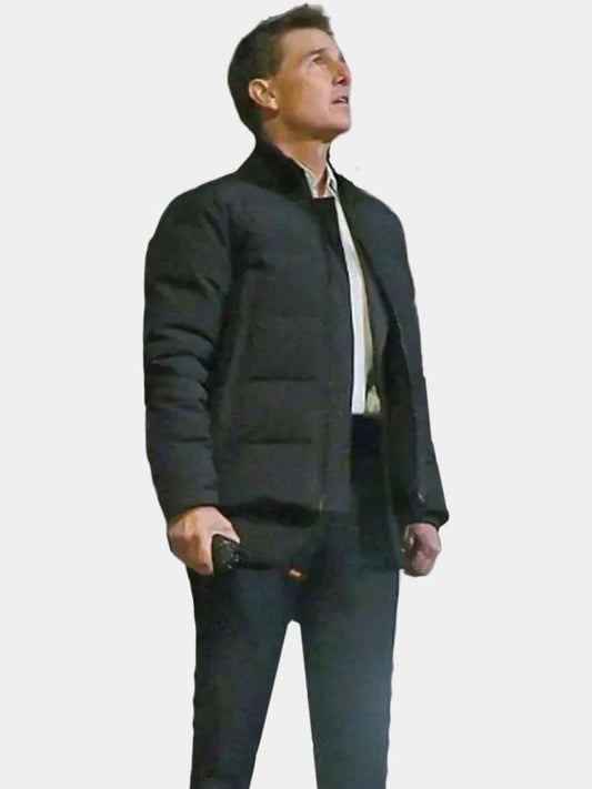 Mission Impossible 7 Tom Cruise Black Puffer Jacket
