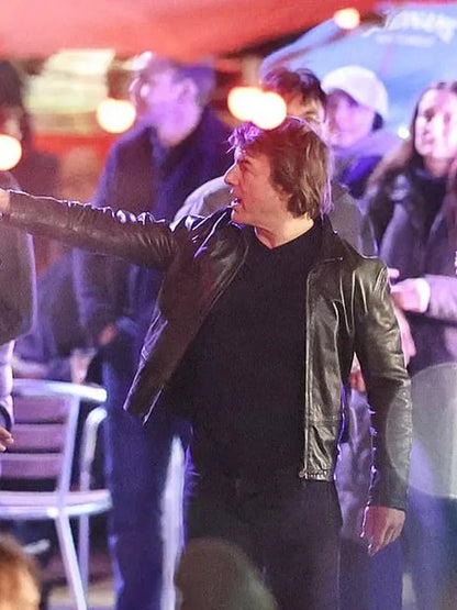 Mission Impossible – The Final Reckoning 2025 Ethan Hunt Black Leather Jacket