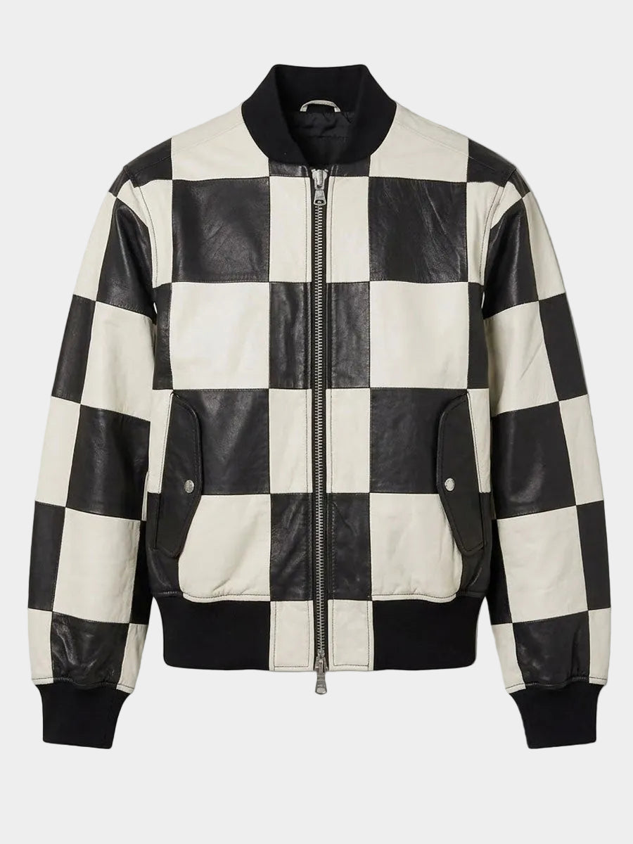 Patchwork Leather Jacket