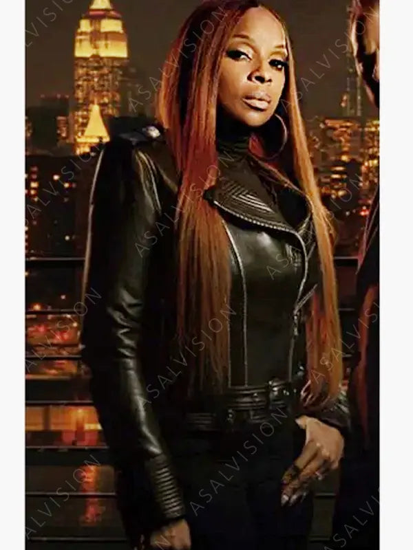 Monet Power Book II Ghost Mary J. Blige Leather Jacket
