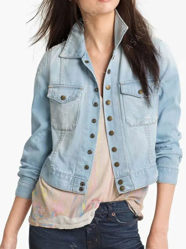 Monica Dutton Tv Series Yellowstone Kelsey Asbille Denim Jacket