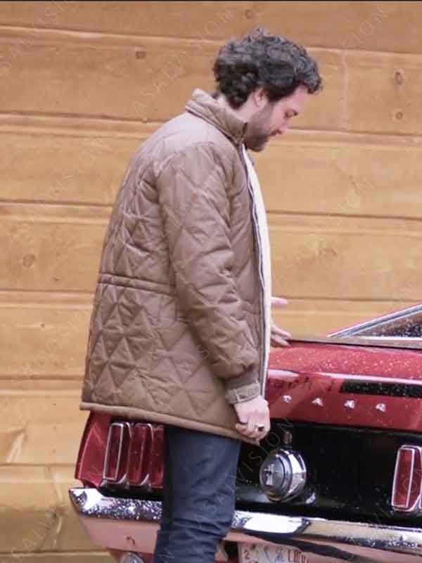 Movie Branching Out 2024 T.J. Brown Quilted Shearling Jacket
