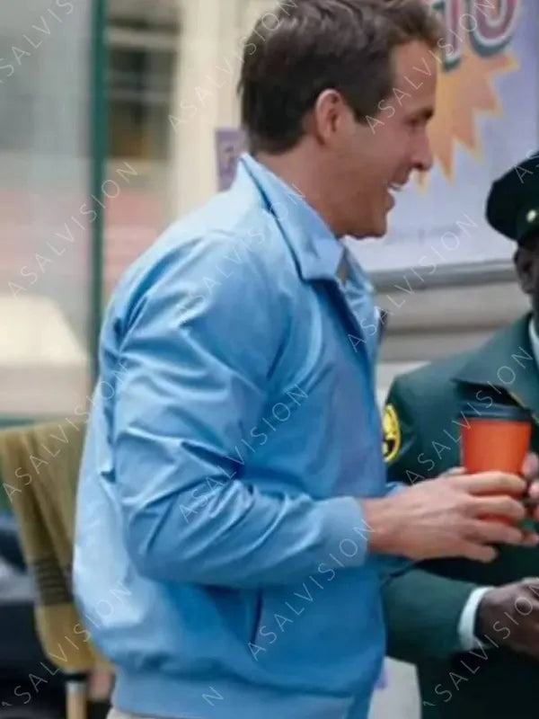 Movie Free Guy Ryan Reynolds Blue Jacket