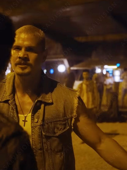 Movie Road House 2024 JD Pardo Denim Vest