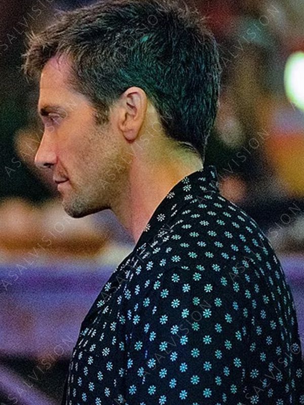 Movie Road House Jake Gyllenhaal Floral Black Shirt