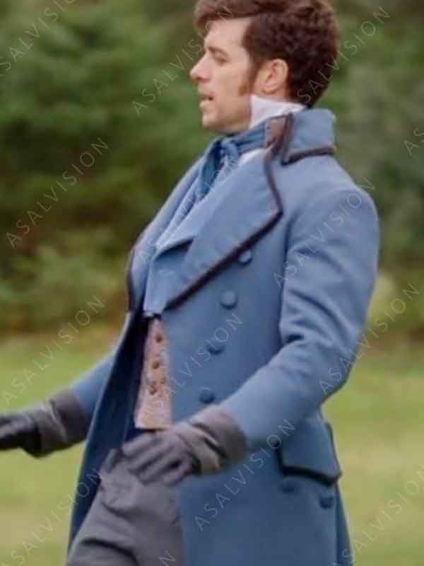 Movie Sense And Sensibility 2024 Dan Jeannotte Blue Cotton Coat