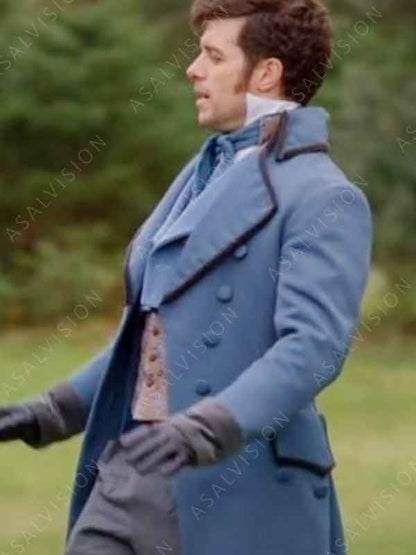 Movie Sense And Sensibility 2024 Dan Jeannotte Blue Cotton Coat