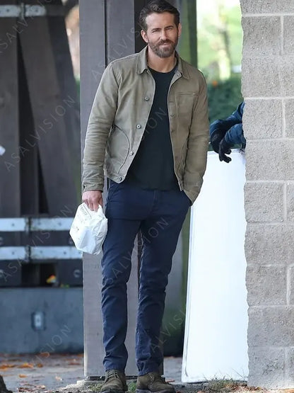 Movie The Adam Project 2022 Ryan Reynolds Cotton Jacket