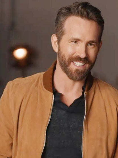 Ryan Reynolds The Adam Project 2022 Big Adam Brown Suede Jacket