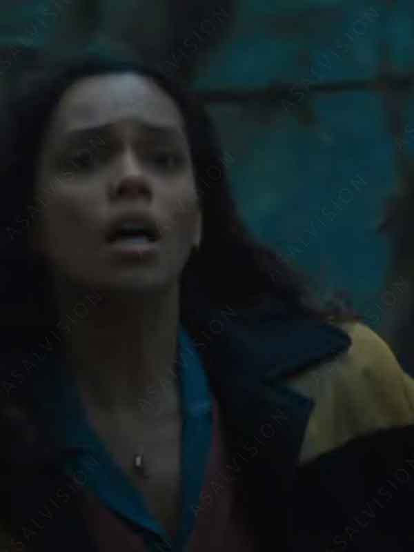 Movie The Watchers 2024 Ciara Wool With Leather Jacket