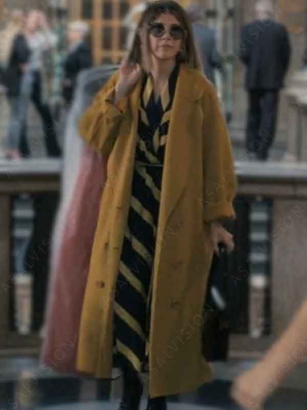 Movie Upgraded 2024 Marisa Tomei Trench Wool Coat