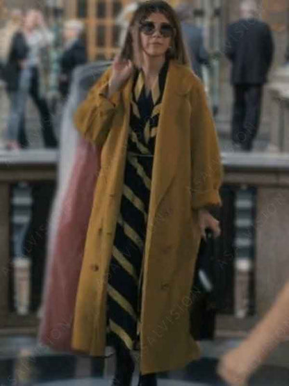 Movie Upgraded 2024 Marisa Tomei Trench Wool Coat