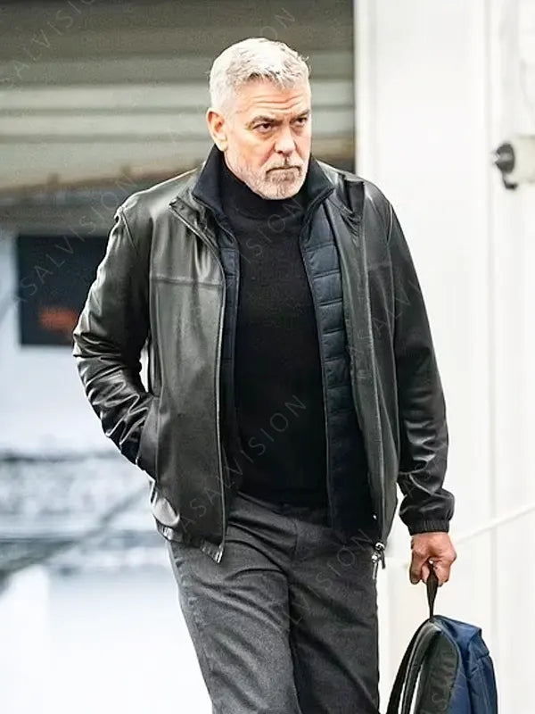 Movie Wolves Black Leather Jacket