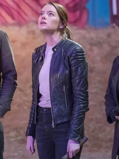 Movie Zombieland Double Tap Leather Black Jacket