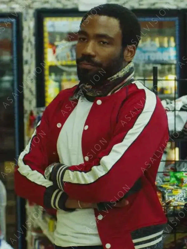 Mr. And Mrs. Smith John Smith Red Bomber Jacket