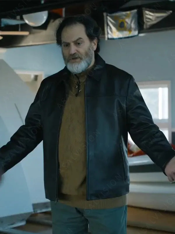 Mr. Besegai The Instigators 2024 Michael Stuhlbarg Black Leather Jacket