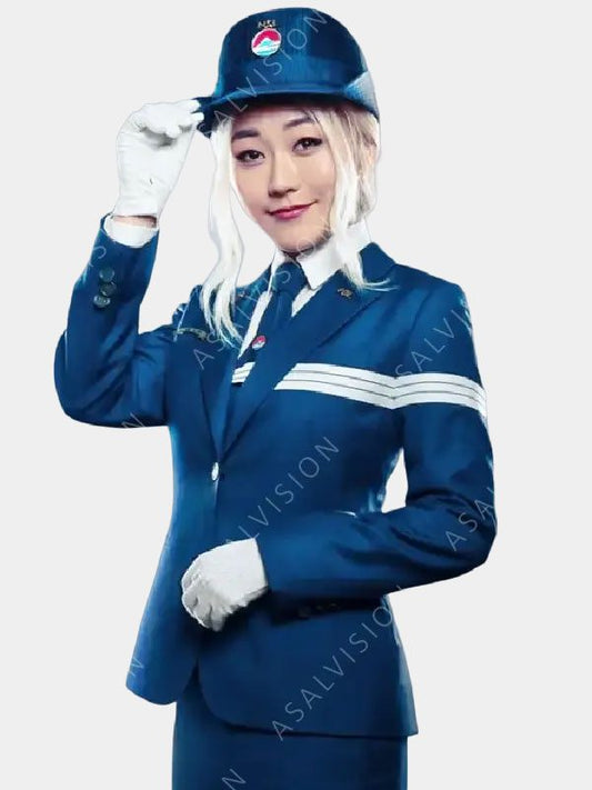 Mrs. Wolf Bullet Train Blue Blazer