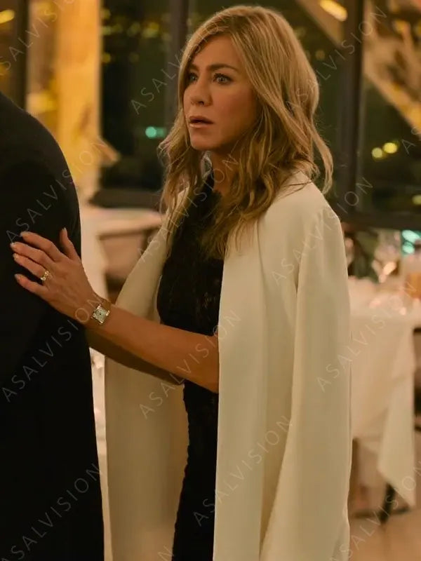 Murder Mystery 2 Jennifer Aniston White Long Trench Coat