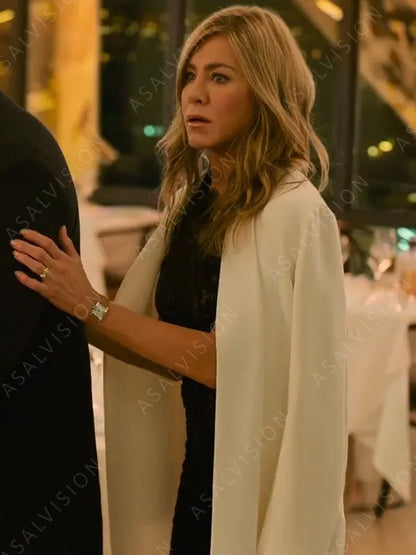 Murder Mystery 2 Jennifer Aniston White Long Trench Coat