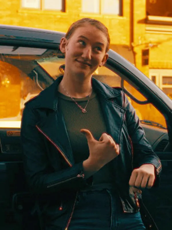 Mustard Man 2024 Alex Simon Black Leather Jacket