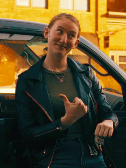 Mustard Man 2024 Alex Simon Black Leather Jacket