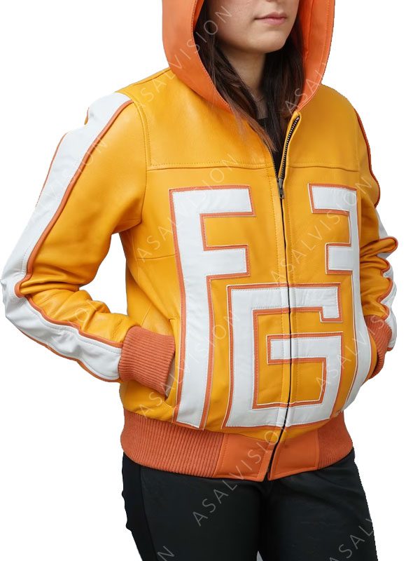 My Hero Academia Taishiro Toyomitsu Handmade Yellow Fatgum Leather Jacket