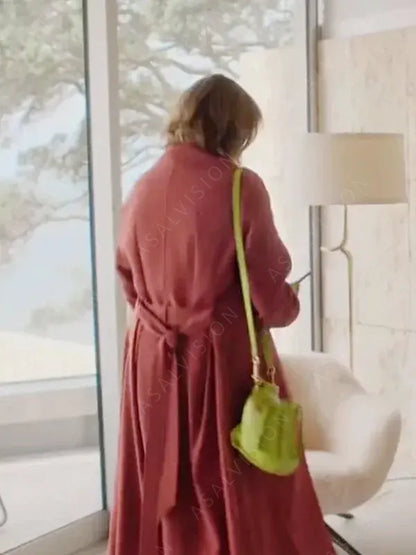 My Life is Murder Season 4 Lucy Lawless Pink Coat