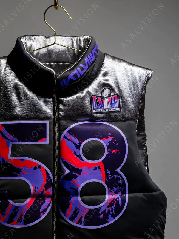 NFL Super Bowl LVIII Black Vest